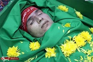 وداع با پیکر شهید عجمیان در معراج شهدا