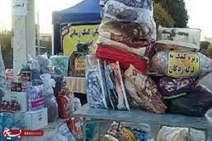 کمک اهالی روستای اندریان به زلزله زدگان خوی