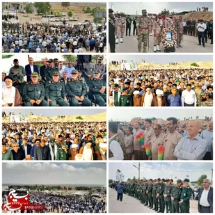 جانباز ۷۰ درصد زیدونی تشییع و به خاک سپرده شد