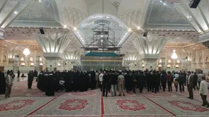 برگزاری آیین گرامیداشت هفته بسیج دانش آموزی و شهید فهمیده، در مرقد مطهر