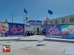 افتتاح بیمارستان سیار ۶۴ تختخوابی نیروی زمینی سپاه در منطقه محروم کورین زاهدان