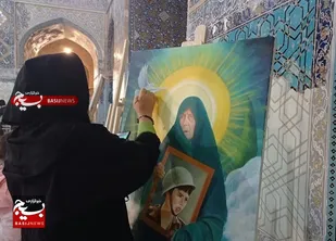 مسجد کبود میزبان هنرمندان شهدایی