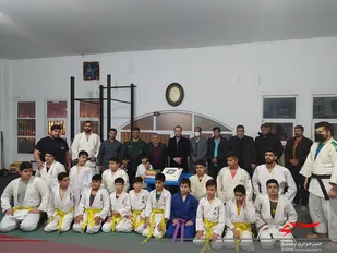 جشن تولد متفاوت فرزند شهید مدافع حرم در چالوس