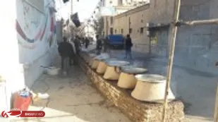 پخت آش نذری جشن امامت در شاهرود