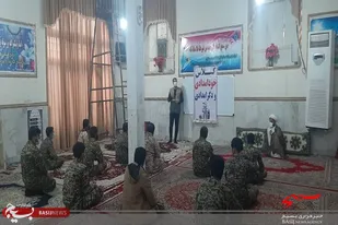 برگزاری کلاس آموزشی بهداشت و مبارزه با ویروس کرونا برای بسیجیان حوزه ثارالله خاش