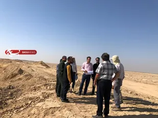 بازدید مشترک از روند اجرایی پروژه پخش سیلاب رامشیر