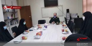حضور فرمانده سپاه عاشورا در محل بسیج جامعه زنان