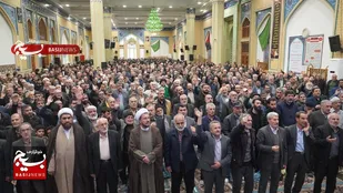 مراسم گرامیداشت چهلمین روز شهادت شهدای امنیت و مردمی استان قزوین