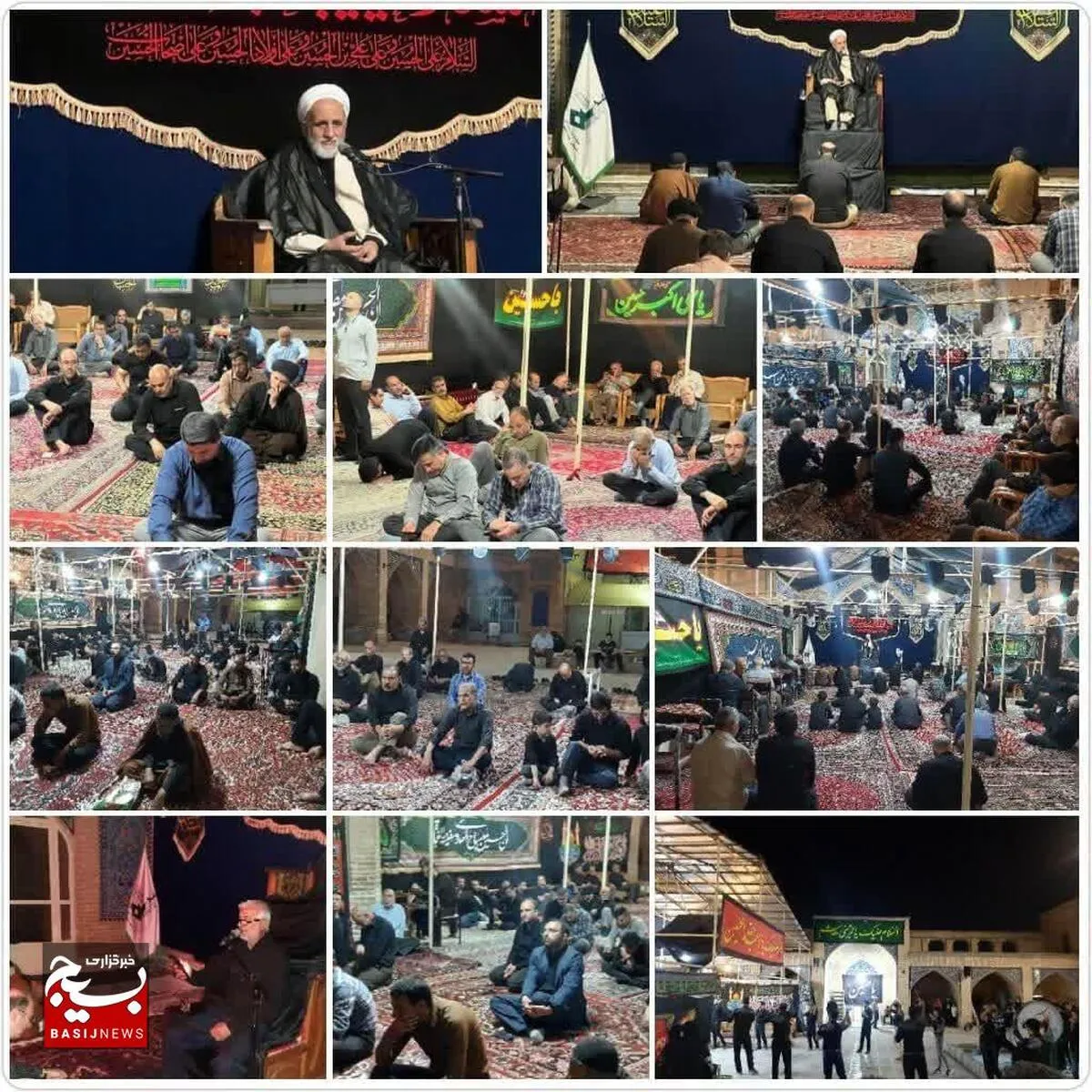 مراسم دهه اول محرم در مسجدجامع شهرکرد