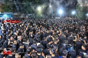 مراسم شب عاشورا در مریانج همدان