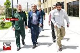 حضور فرمانده سپاه کربلا و رئیس سازمان ورزش بسیج کشور در فدراسیون کشتی