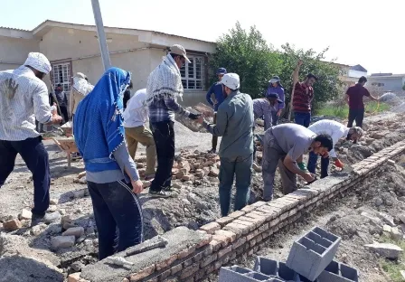 خدمت رسانی جهادگران چهارمحال و بختیاری در آق قلا