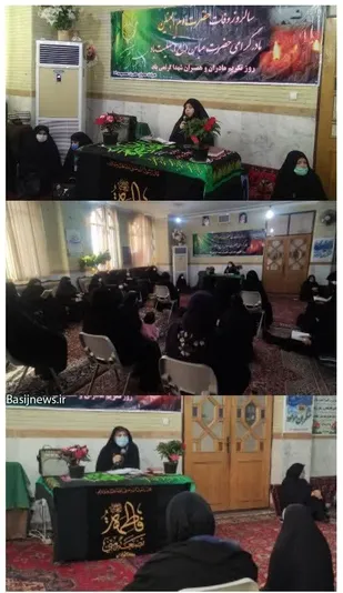 مراسم سوگواری مادر 4شهید دشت کربلا در پایگاه نجمه خاتون سمنان برگزار شد