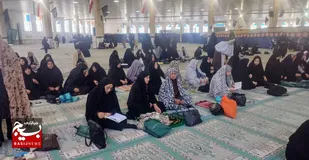 نمایش تعهد و همبستگی خواهران بسیجی در نماز جمعه این هفته زاهدان