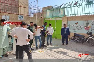 برگزاری مسابقات تیراندازی با تفنگ بادی بین دانش آموزان در چابهار