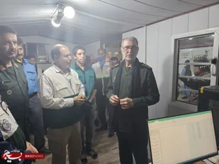 بازدید میدانی فرمانده سپاه امیرالمؤمنین (ع) از خدمات بسیج جامعه پزشکی به زوار در پایانه شهید رئیسی