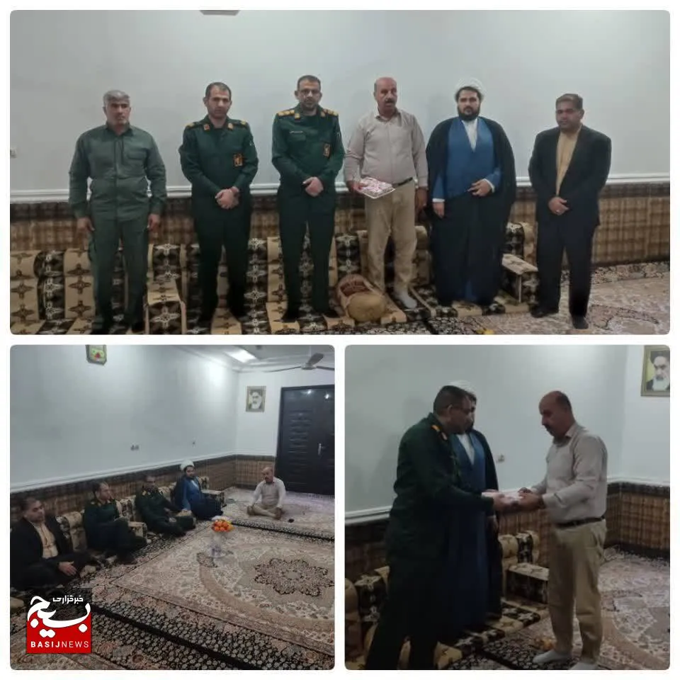 دیدار با خانواده شهید جاوید الاثر در شهرستان کارون