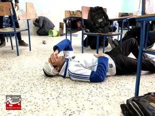 مانور ایمنی در مقابل زلزله در آبدان برگزار شد