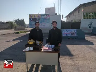 برپایی مواکب به مناسبت دهه مقاومت و چهارمین سالگرد شهادت سردار سلیمانی در رامشیر