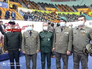 حضور مسئول سازمان ورزش بسیج در اختتامیه مسابقات کشتی نظامیان جهان(سیزم) + عکس