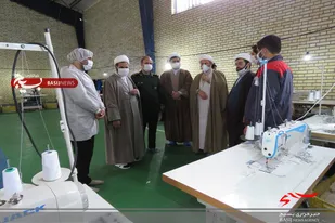 بازدید حجت&zwnj;الاسلام علیی از کارگاه&zwnj;های تولید ماسک بسیج طلاب ملایر