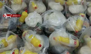 اهدای ۲۰۰ بسته معیشتی توسط اهالی روستای چوان باغ مراغه
