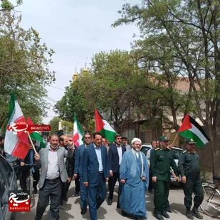 راهپیمایی مردم شهرستان جوین در حمایت از ستمدیدگان فلسطینی
