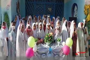 برگزاری مراسم جشن تکلیف نماز اولی ها در مدرسه نرجس روستای کهن ملا