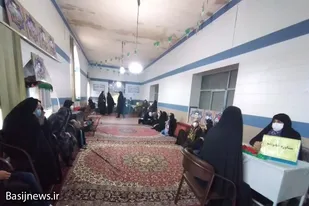 برپایی میز خدمت به مناسبت هفته بسیج در روستای تفریجان