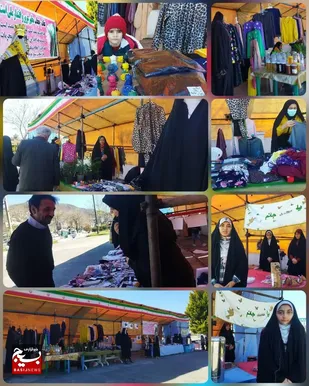 غرفه عفاف و حجاب و اقتصاد مقاومتی در سوادکوه