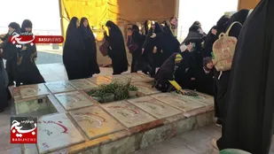 کوهپیمایی بسیجیان قمی در ارتفاعات کوه خضرنبی(ع)