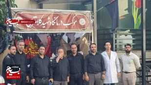 درمانگاه شهید کلانتری در ایام عزای سیدالشهدا (ع) اقدام به برپایی موکب با حضور کادر درمان کرد