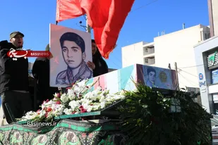 تشییع پیکر شهید خسرو قادری در کرج
