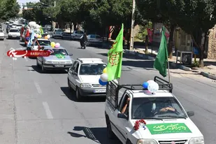کاروان شادی غدیر دربهاباد به حرکت در آمد