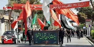 جمعه عاشورایی در گرمای ۴۰ درجه سرخس/ نماز ظهر عاشورا در این شهرستان اقامه شد + عکس و فیلم