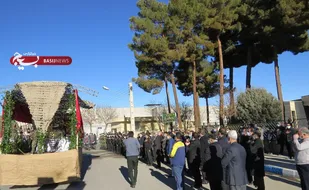 برگزاری مراسم وداع با شهید گمنام در راه آهن شمالشرق (۱) شاهرود+ تصاویر