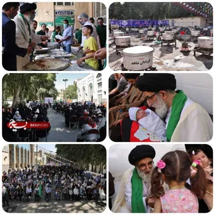 جشن بزرگ عید غدیر در مصلی کرج برگزار شد / طبخ و توزیع ۱۴ هزار پرس غذا