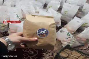 توزیع بسته&zwnj;های غذایی به همت خیرین پایگاه غدیر کبودراهنگ