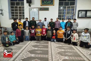 دیدار فرمانده حوزه مقاومت امام علی (ع) درگزین با اعضای حلقه صالحین شهید فلاحی