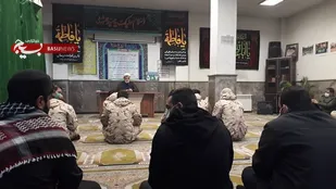 برگزاری آئین عزاداری سالروز شهادت حضرت زهرا(س) در سپاه شهرستان قدس