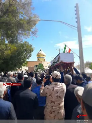 تشیع پیکر جانباز شهید حاج علیرضا حسومی