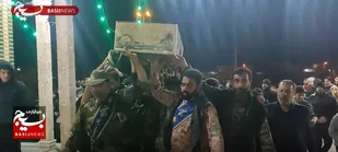 ببینید|مراسم استقبال از پیکر مطهر شهید گمنام در آران وبیدگل