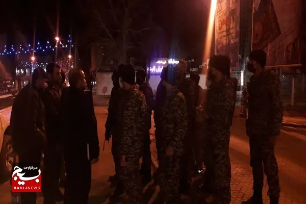 بازدید معاونین عملیات سپاه انصارالحسین (ع) همدان از گشت‌های محله محور ملایر