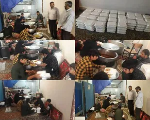 پخت و توزیع بیش از 250 پرس غذای گرم توسط حوزه بسیج دانش آموزی سپاه ناحیه دره شهر
