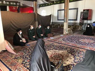 بازدید فرمانده سپاه شاهرود از پایگاه بسیج طهورا محله اسلامی فدک