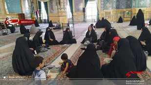 حلقه صالحین بسیجیان پایگاه کریمه در مسجد مقدس جمکران
