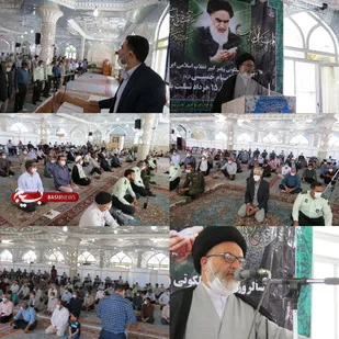 برگزاری اولین نمازجمعه نایین پس از شیوع ویروس کرونا