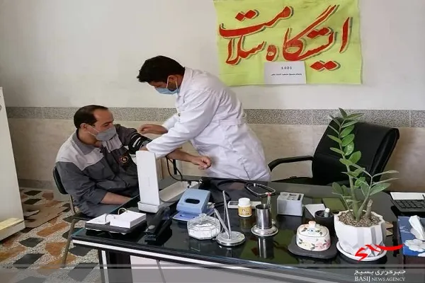 برپایی ایستگاه سلامت در نیروگاه گازی شهرستان زاهدان