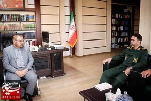 دیدار فرمانده سپاه استان با رئیس کل دادگستری زنجان