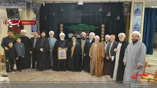 گرامیداشت یاد آیت&zwnj;الله تبریزی توسط جمعی از اساتید بسیجی
